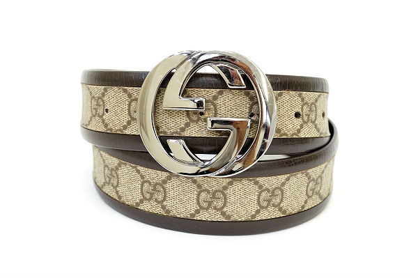 アクセサリー感覚で楽しめるグッチのインターロッキングベルトを買取いたしました