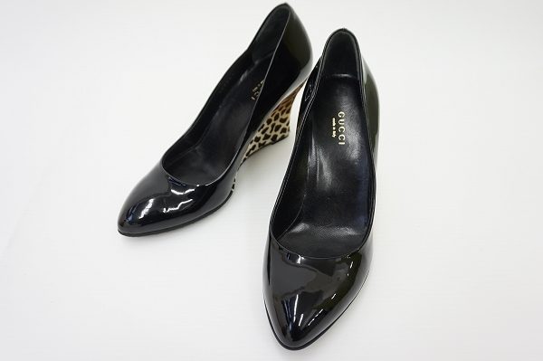 アニマル柄でアクセントのきいた足元に！グッチのパンプスを買取いたしました