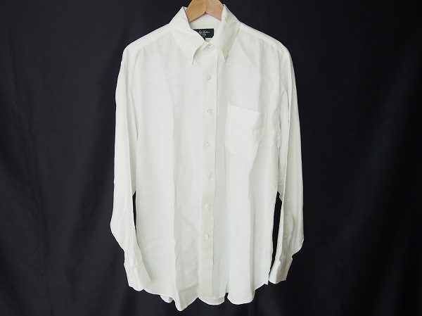 人気の麻素材!ブルックスブラザーズのホワイトシャツを買い取りました