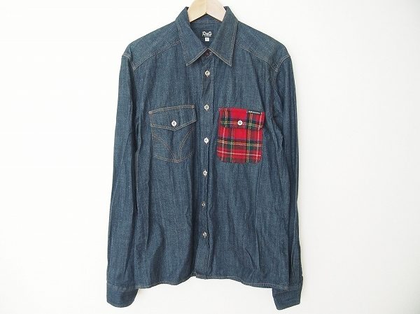 タータンチェックが新鮮！ドルチェ&ガッバーナのデニムシャツを買い取りました