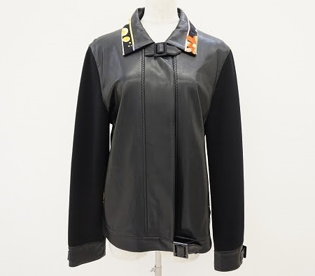 ハンサムライクに花柄のワンポイントが素敵なブルゾン！レオナール LEONARD