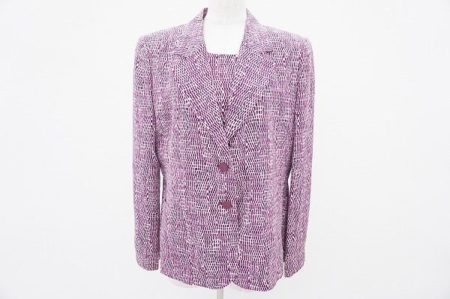 大人に似合うくすみピンク！ジュンアシダのアンサンブルを買い取りました