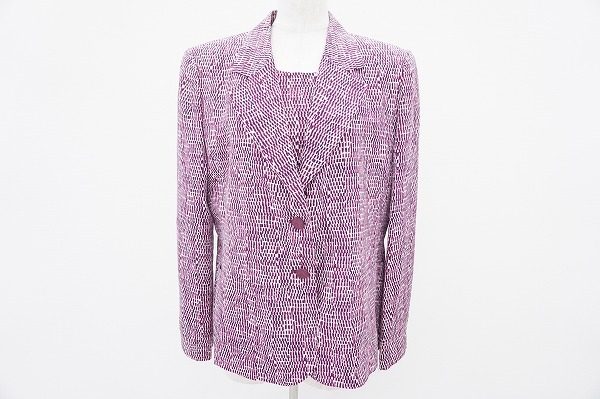 大人に似合うくすみピンク!ジュンアシダのアンサンブルを買い取りました