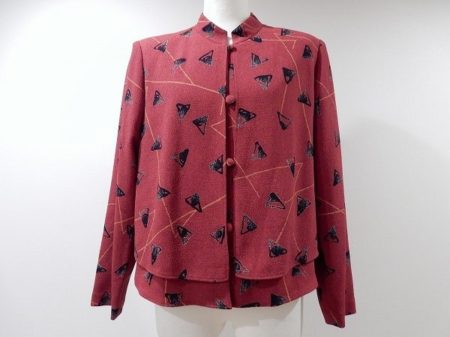 ちりめんを活かしたオリエンタルな雰囲気の詩仙堂のブラウスを買取いたしました