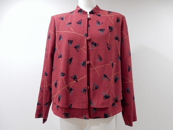 ちりめんを活かしたオリエンタルな雰囲気の詩仙堂のブラウスを買取いたしました