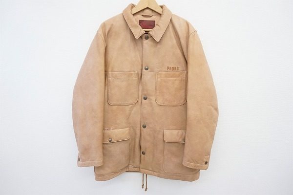 贅沢質感が魅力！パパスのラムレザーコートを買い取りました