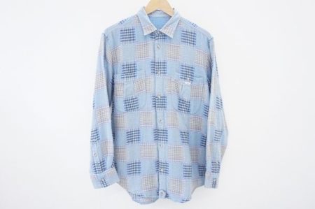 パッチワークプリントがオシャレ、パパスの長袖シャツを買取いたしました