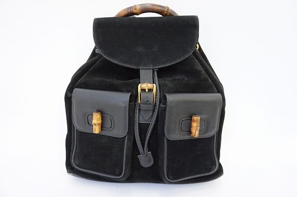 エレガントで機能性抜群なグッチのバンブーリュックを買取いたしました