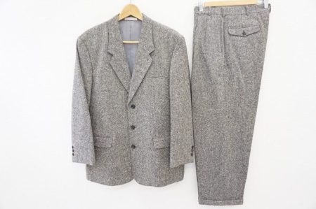 人気のツイード素材！パパスのシングルスーツを買い取りました