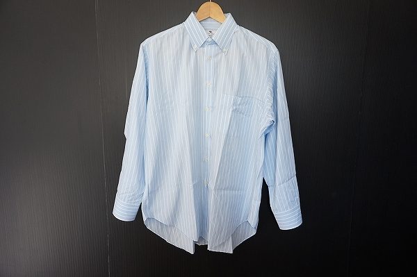 さわやかな水色ストライプ!エトロのボタンダウンシャツをお譲りいただきました