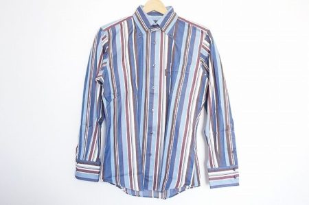 人気のブルーが基調！バーバリーブラックレーベルのシャツを買い取りました