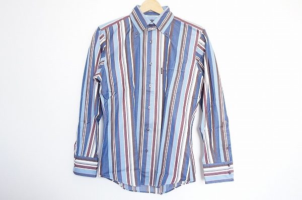 人気のブルーが基調！バーバリーブラックレーベルのシャツを買い取りました