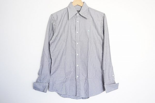 バーバリーブラックレーベルの千鳥格子柄シャツをお譲りいただきました