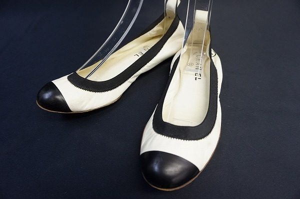 ソフトな履き心地が堪能できるシャネルのバレエシューズを買い取りました