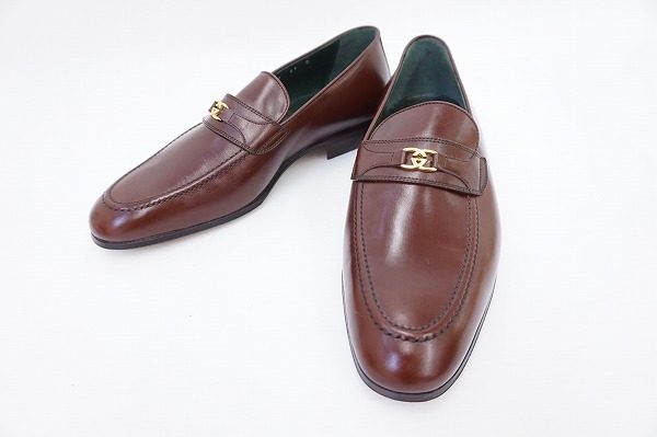 深みのある色合いが美しいグッチのメンズビジネスシューズを買い取りました