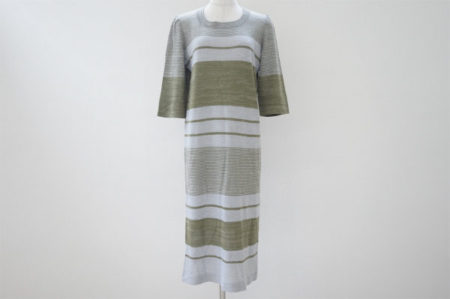 パネルボーダーでこなれ感、斉藤都世子のワンピースを買取いたしました