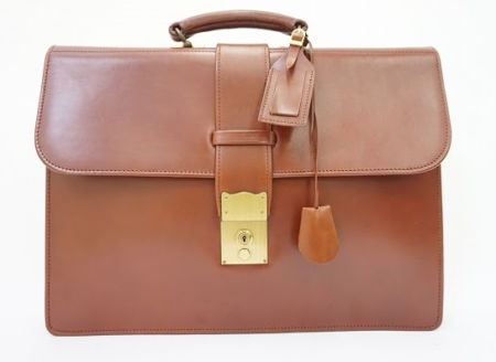 柔らかな風合いのブラウンとシンプルデザインが素敵な男性用ビジネスバッグ ！スウェインアドニーブリッグ Swaine Adeney Brigg