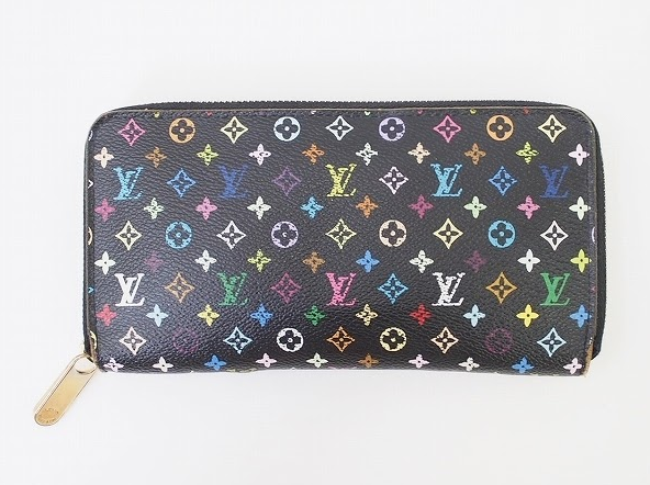 ブラックにカラフルなモノグラムデザインがキュートなウンドファスナーウォレット！ルイ・ヴィトン LOUIS VUITTON