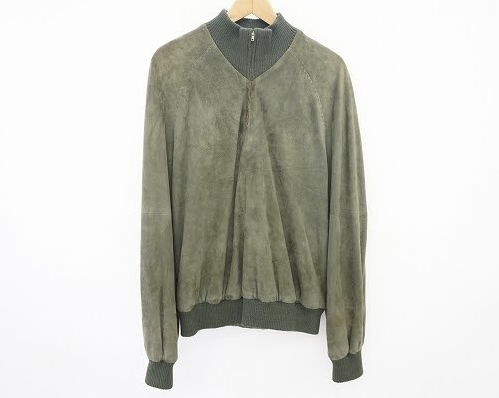 気軽に着こなせるプルオーバーデザインのメンズ用のスエードジャケット!エルメス HERMES