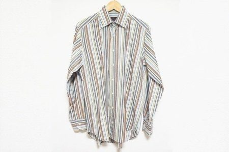 表情のあるストライプ柄がおしゃれなエトロのメンズシャツを買い取りました