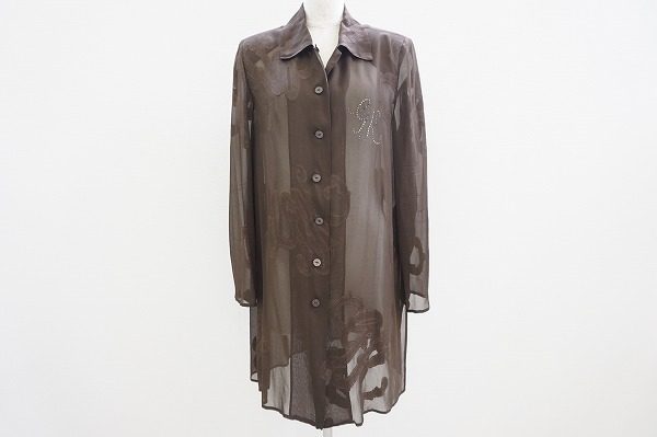 おしゃれなシースルー！伊太利屋のロング丈ブラウスを買い取りました