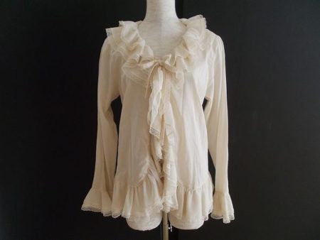 美しいエレガントなフリルで魅了するピンクハウスのブラウスを買取いたしました