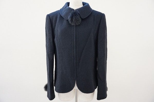 きちんと暖かくてきちんとおしゃれなジュンアシダのモヘア混ジャケットを買い取り査定させていただきました