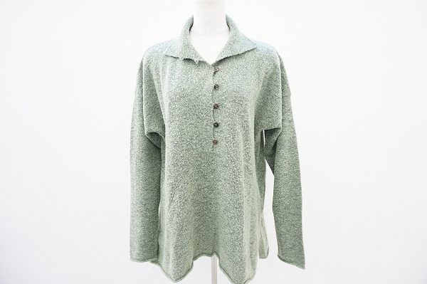 ヴィンテージ風のデザイン！ヤッコマリカルドのミント色ニットを買い取りました