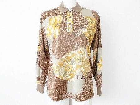 可憐な花柄が素敵なレオナールスポーツの長袖ポロシャツをお譲りいただきました