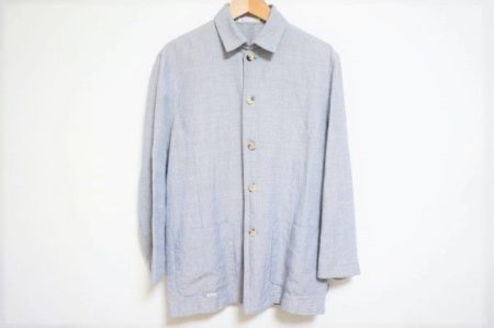 麻混でさわやかな印象のパパスのシャツジャケットを買い取りました