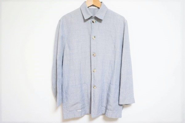 麻混でさわやかな印象のパパスのシャツジャケットを買い取りました