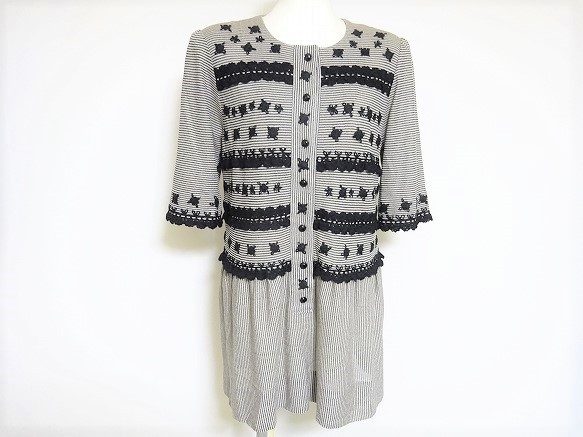 繊細な刺繍でエレガントな斉藤都世子のチュニックを買取いたしました