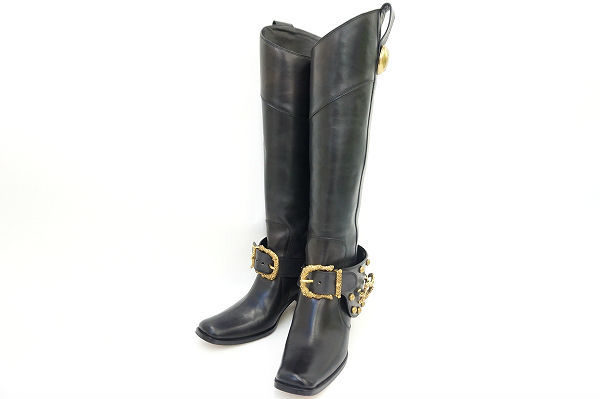 ゴールドの装飾が豪華！ドルチェ&ガッバーナのブーツを買取いたしました