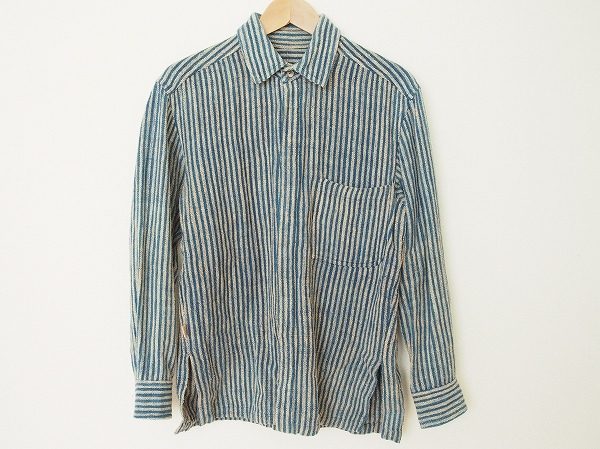 手織りの質感を感じられる、うさとのシャツを買取いたしました