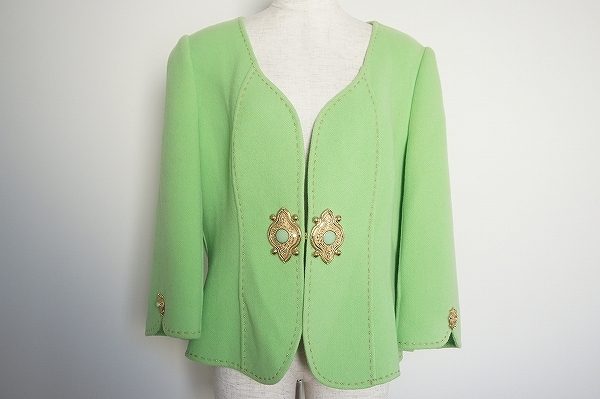 クリーミーなグリーンカラーがおしゃれな伊太利屋のジャケットを買い取りました
