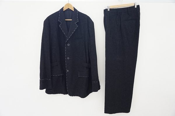 ステッチ使いがおしゃれなヨウジヤマモトのセットアップを買い取りました