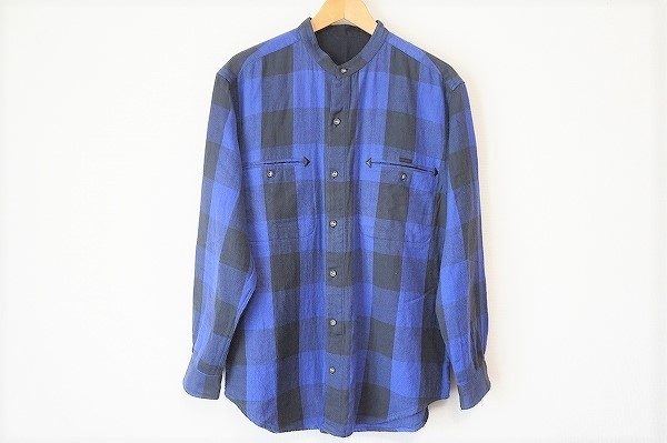 大柄チェックでも上品に着られるパパスのシャツを買取いたしました