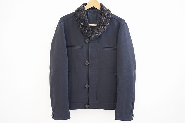 真冬も安心！ダンヒルのファーつきコートを買い取り査定させていただきました