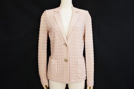 パステルピンクが愛らしいミッソーニのニットジャケットを買い取りました