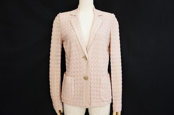 パステルピンクが愛らしいミッソーニのニットジャケットを買い取りました