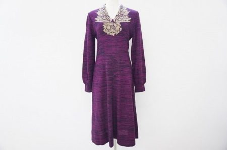 大人っぽくゴージャスに魅せる、斉藤都世子のワンピースを買取いたしました