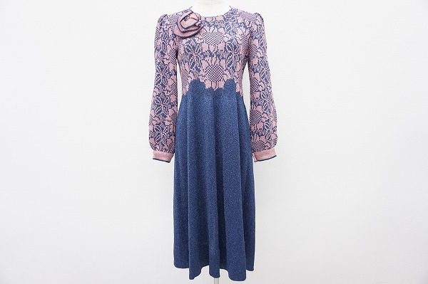 上品華やかな斉藤都世子のワンピースを買取いたしました