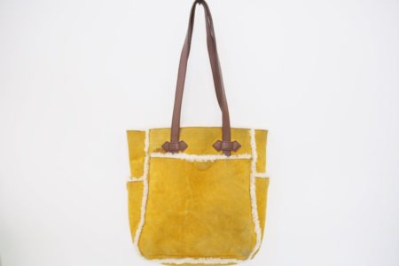 めずらしい黄色ムートン！ナンバーナインのトートバッグをお譲りいただきました