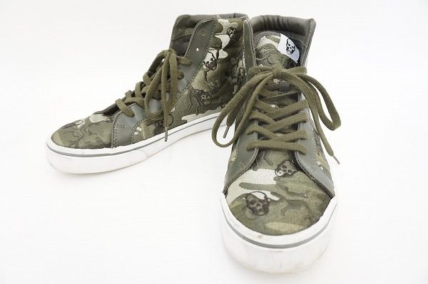 スカルが可愛いルシアンペラフィネの迷彩柄スニーカーを買い取りました