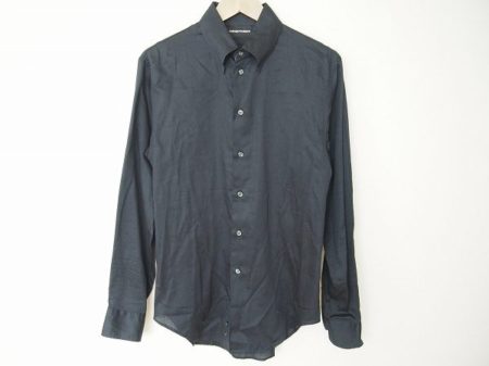 シックに決まる黒シャツ！エンポリオアルマーニの長袖シャツを買い取りました