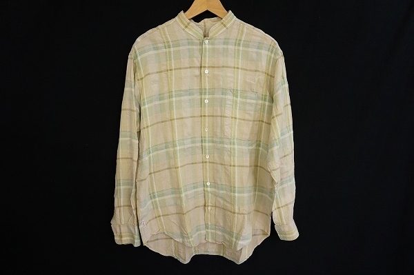 レイヤードスタイルにも使えて便利！パパスのノーカラーシャツを買取いたしました