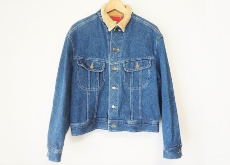 襟に明るい色味を持って来てアクセントにしたお洒落な1枚！ピンクハウスのメンズ用デニムジャケットを買取させて頂きました。