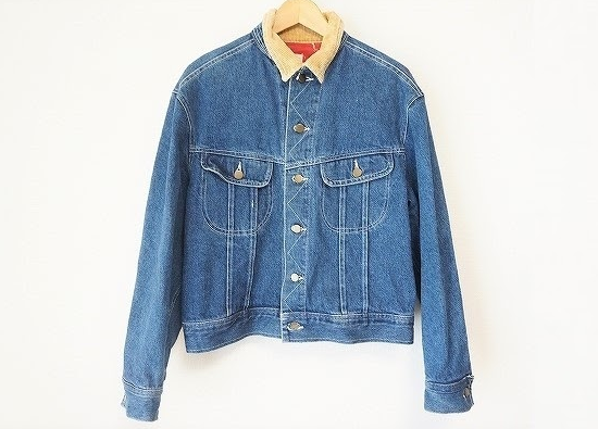 襟に明るい色味を持って来てアクセントにしたお洒落な1枚！ピンクハウスのメンズ用デニムジャケットを買取させて頂きました。