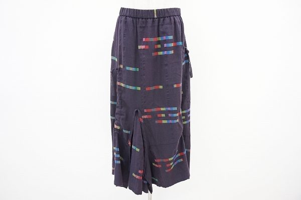 ジウセンソユニコのプリーツ入り柄スカートを買い取りました