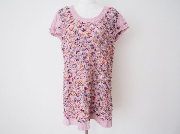 マルチカラーで着回しやすいバラ色の暮しのチュニックを買い取りました